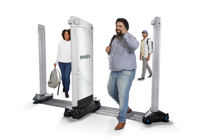 Walk-through weapons detection system for commercial security screening and access control